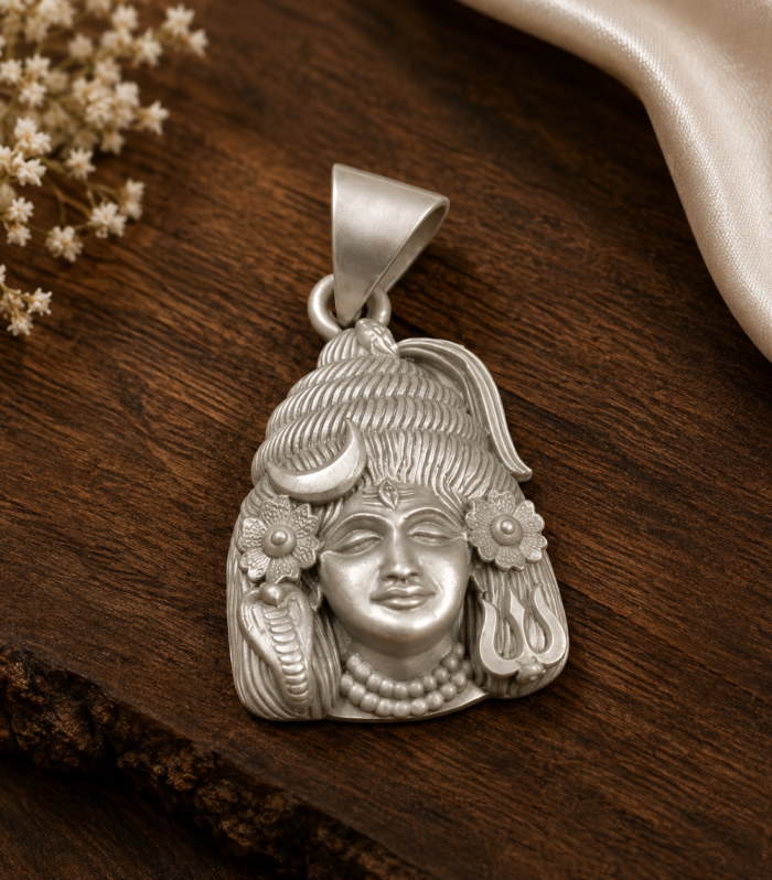 925 Sterling Silver Lord Shiva Pendant