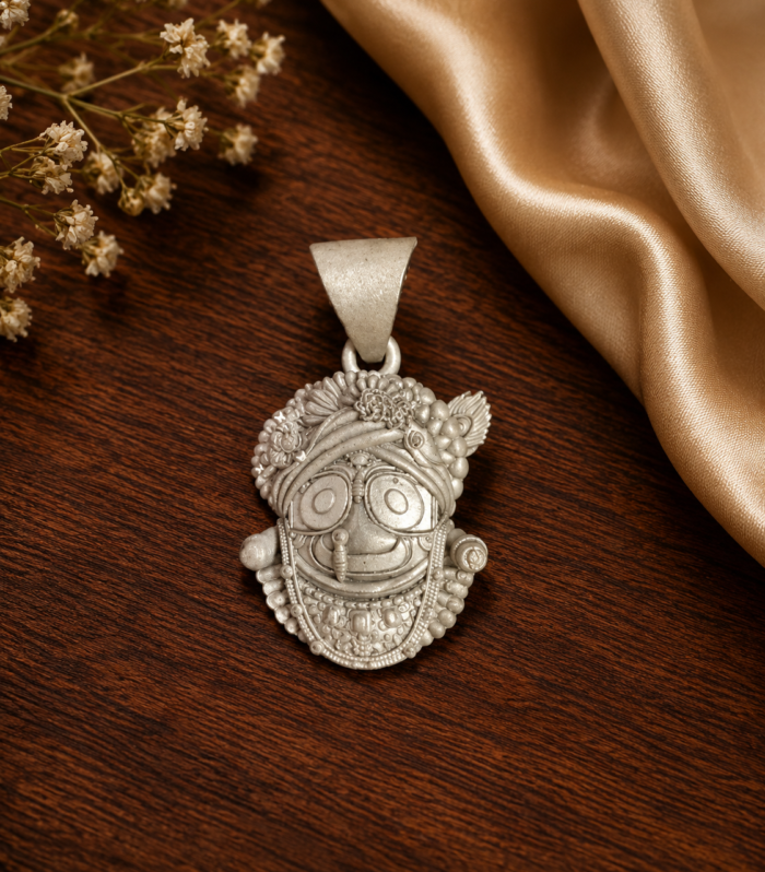 Lord Jagannath Pendant Hindu Deity Face Religious Spiritual Jewelry