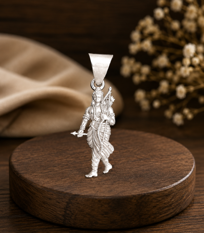 Lord Rama Pendant 925 Sterling Silver
