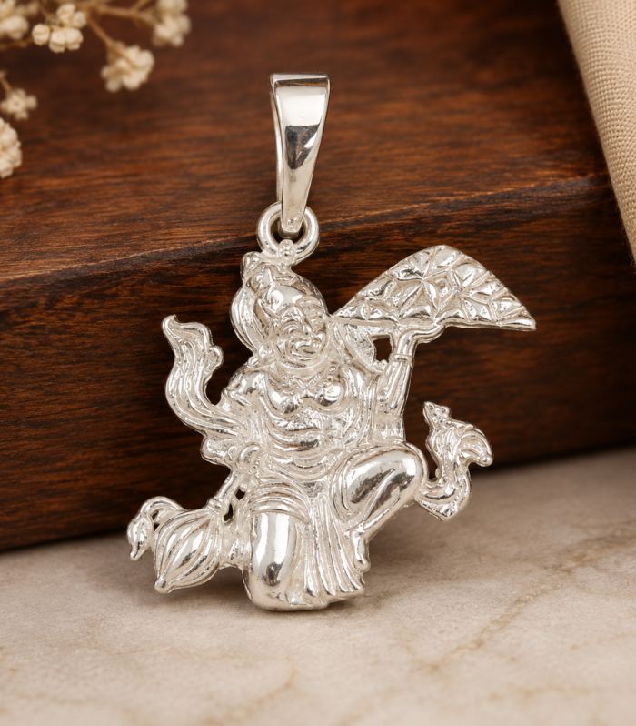 Lord Hanuman Pendant Flying Hanuman Sanjeevani Mountain Bajrangbali