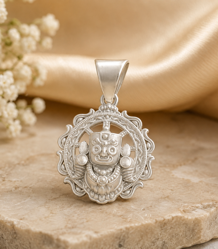 925 Sterling Silver Lord Jagannath Pendant