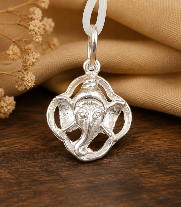 Lord Ganesha Pendant 925 Sterling Silver