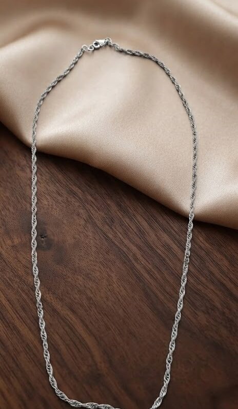 Chain Necklace Cable Link Chain Classic Minimalist Necklace 925 Sterling Silver