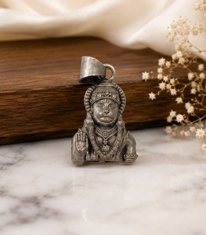 Lord Hanuman Pendant Religious Gifting God Jewelry in 925 Sterling Silver