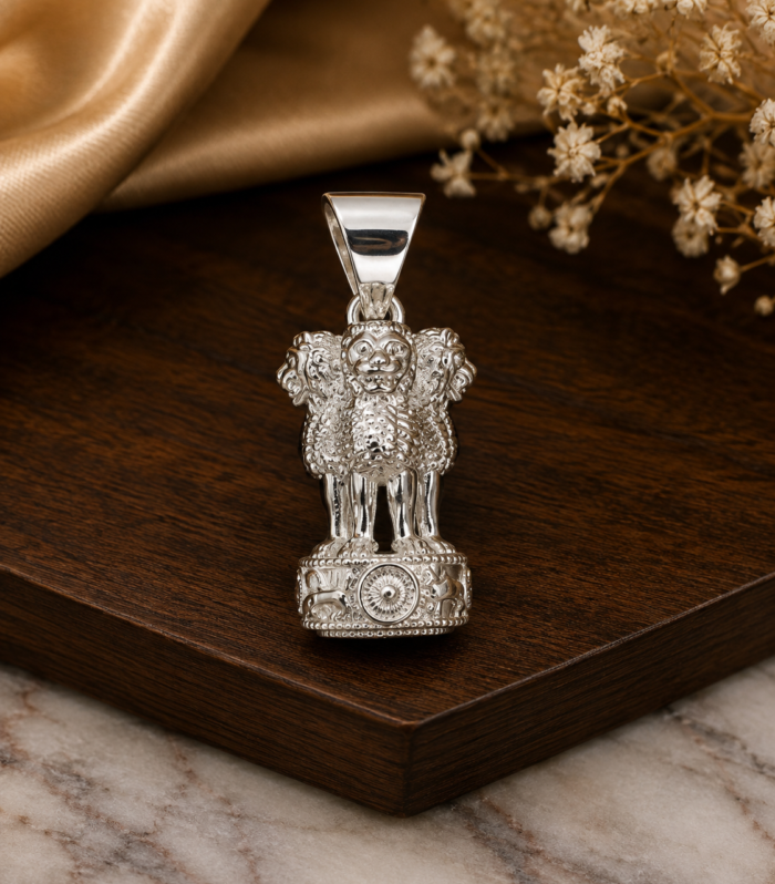 925 Sterling Silver Ashoka Pendant Indian Spiritual Symbol Jewelry
