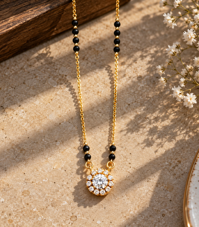 Halo Radiance 925 Sterling Silver Mangalsutra