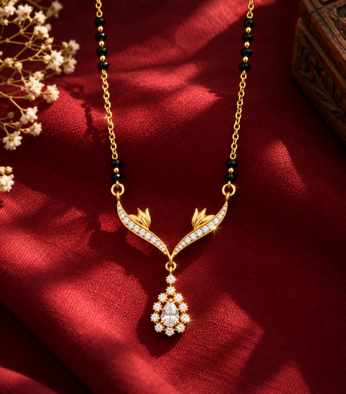 Leaf Vine 925 Sterling Silver Mangalsutra