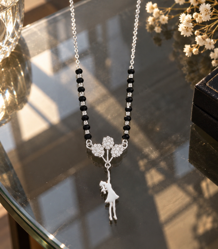 Blooming Girl 925 Sterling Silver Mangalsutra