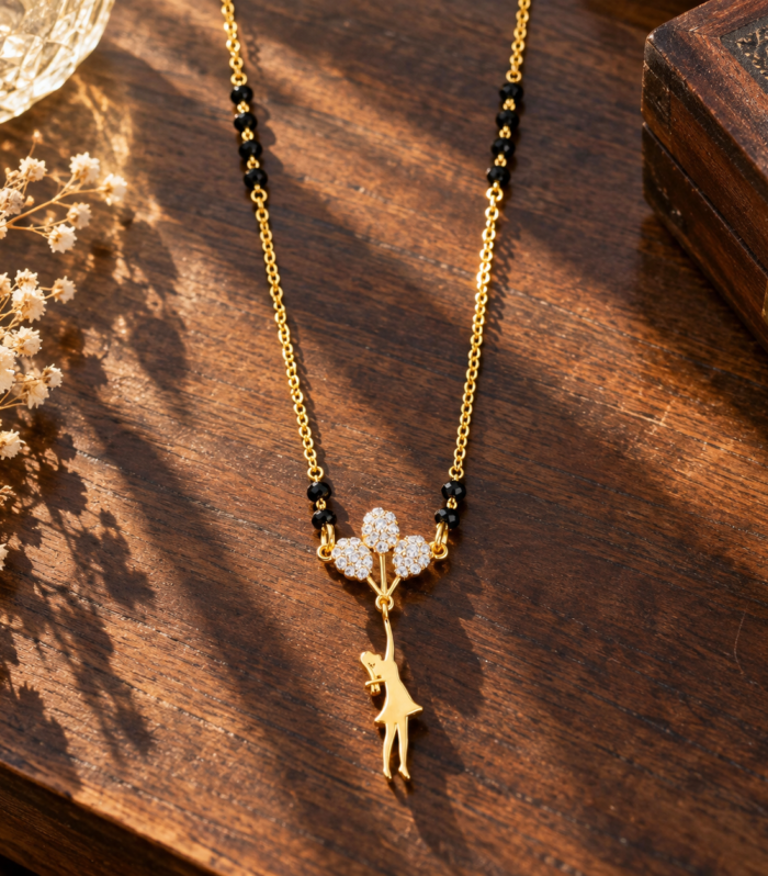 Trinity Floral 925 Sterling Silver Mangalsutra